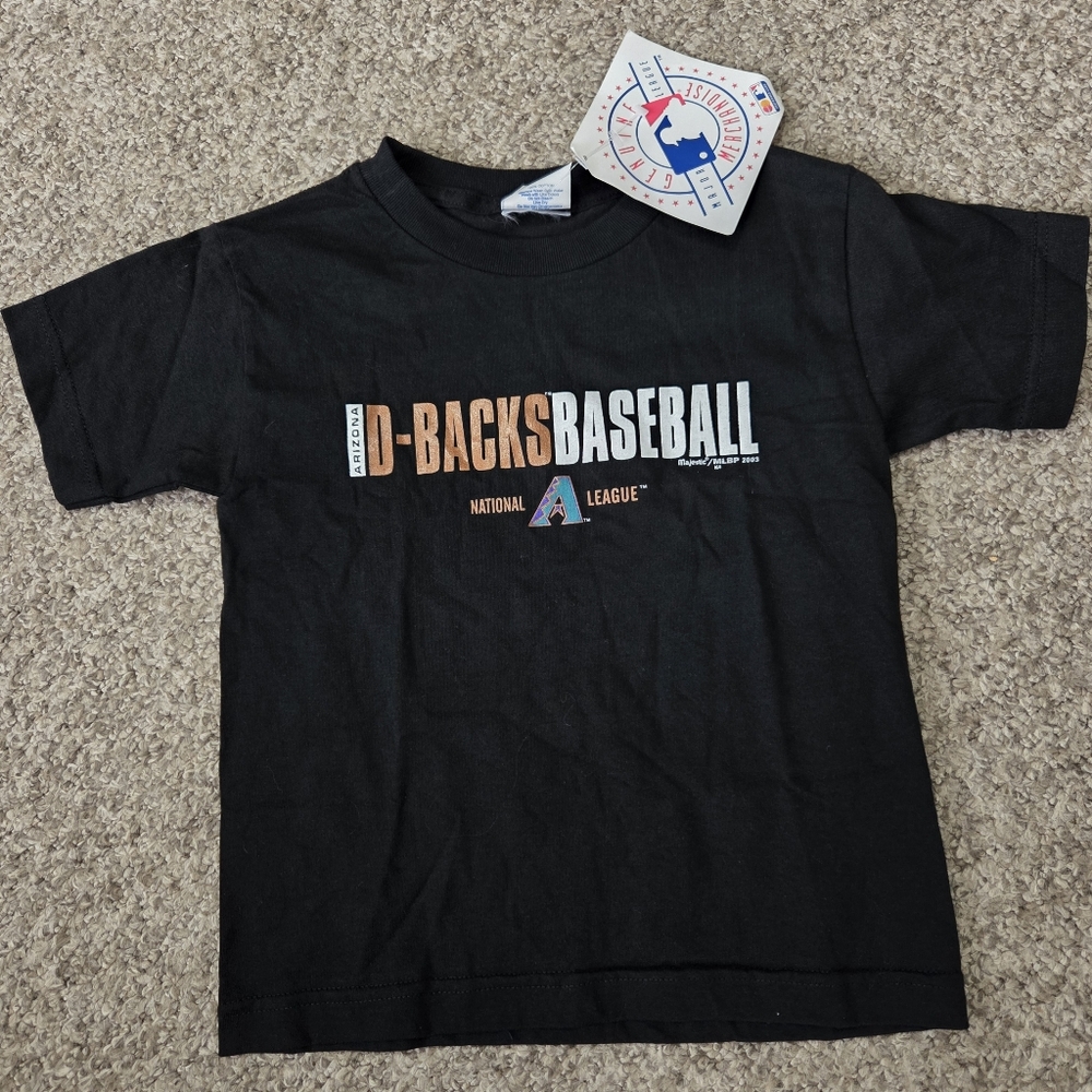Youth‎ M NWT Vintage 2003 Deadstock MLB Arizona Diamondbacks T-Shirt Majestic